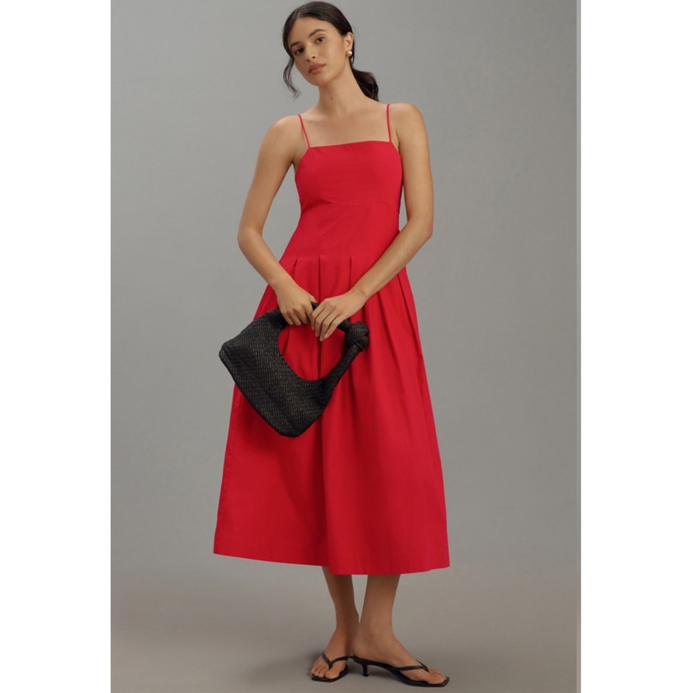Anthropologie x Damson Madder Iris Bow Midi Dress